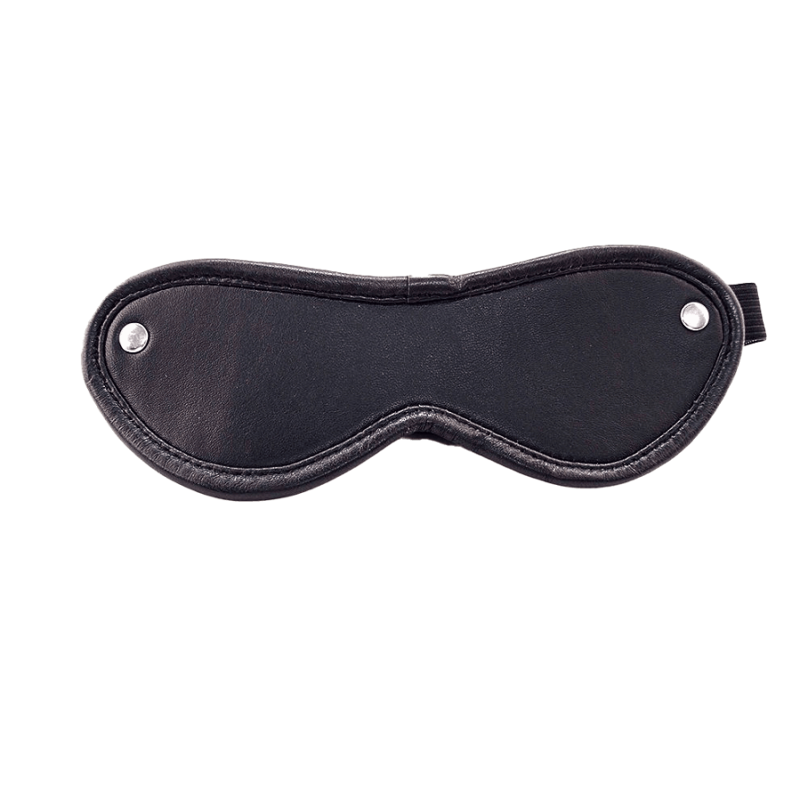 Black Leather Blindfold