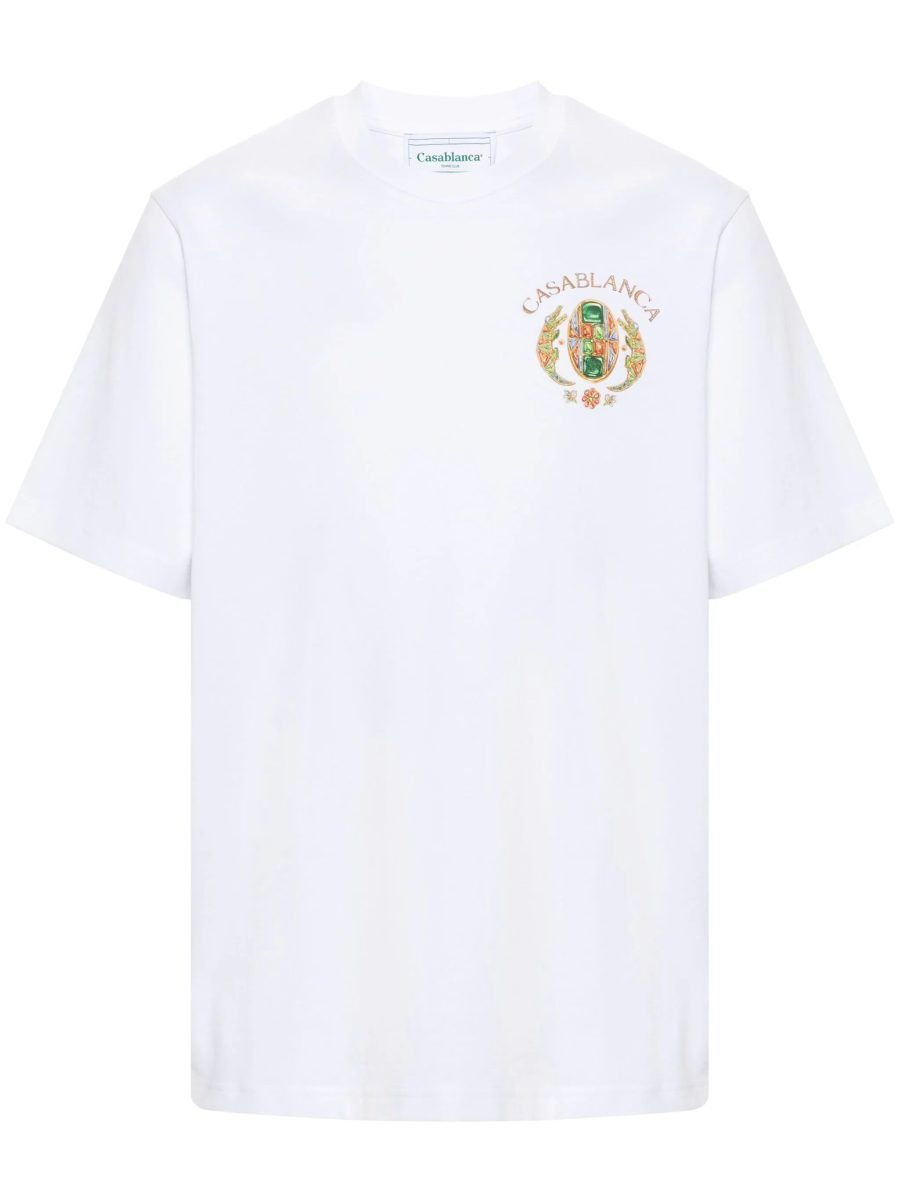 CASABLANCA Joyaux D'Afrique Tennis Club Printed T-Shirt White