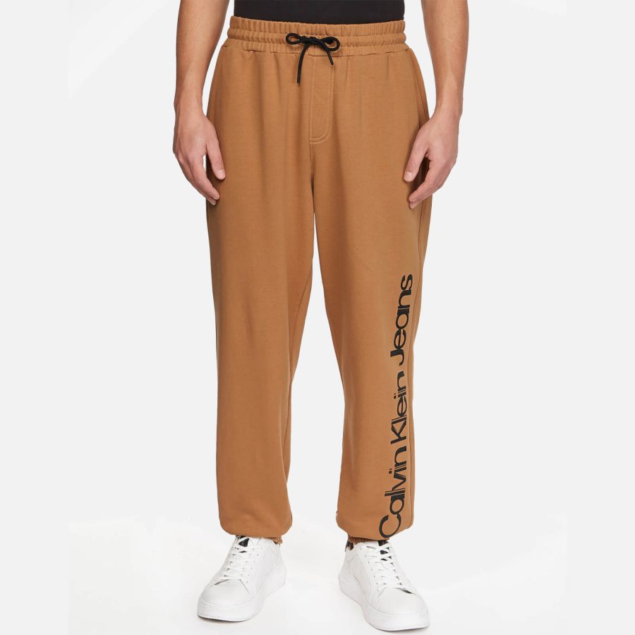 Calvin Klein Jeans Logo-Printed Cotton Pants - L