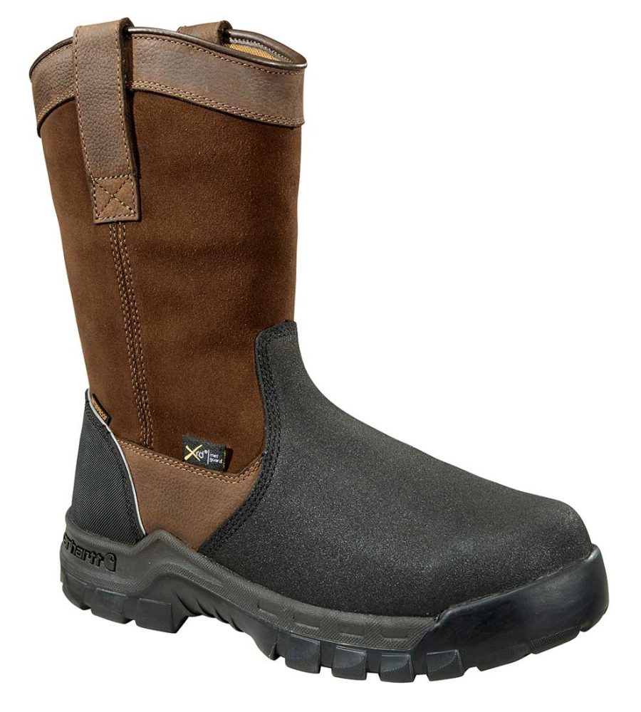 Carhartt CMF1721 Men's 11" Composite Toe Slip Resistant Waterproof Wellington Work Boot