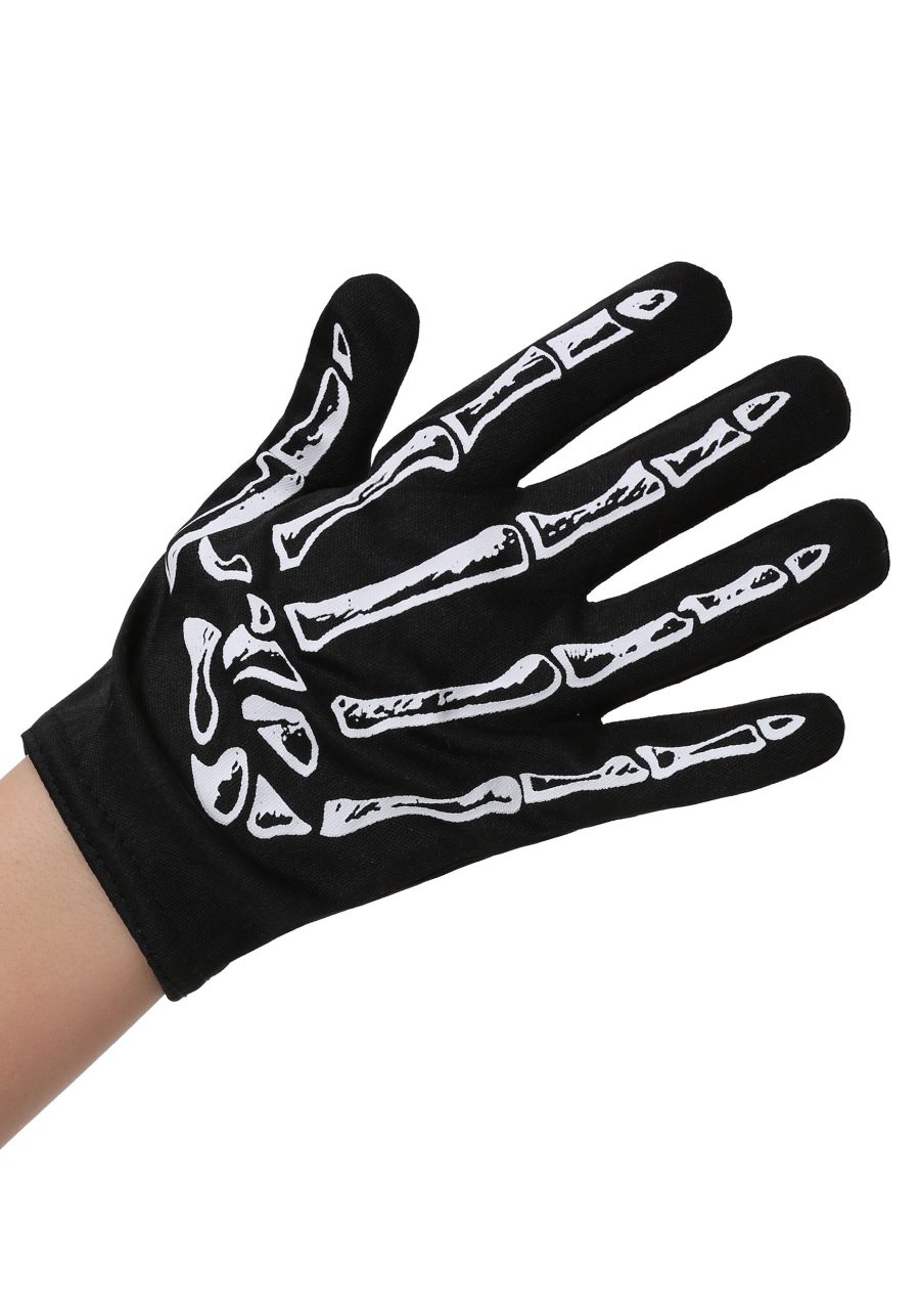 Child Skeleton Costume Gloves