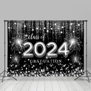 Class Of 2024 Sparkling Bokeh Graduation Photo Backdrop - Aperturee