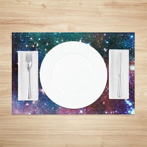 Colors Starry Sky Stars Dining Set Of 4 Placemats - Aperturee