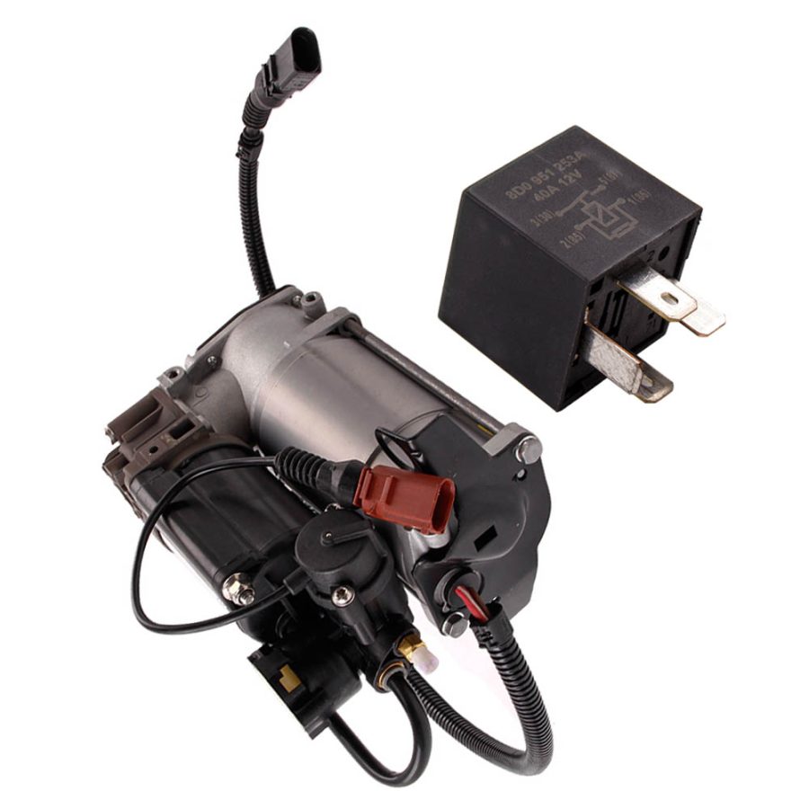 Compatible for Audi A8 Compressor air suspension pump engine 6/8 cylinder 4E0616007 + relay