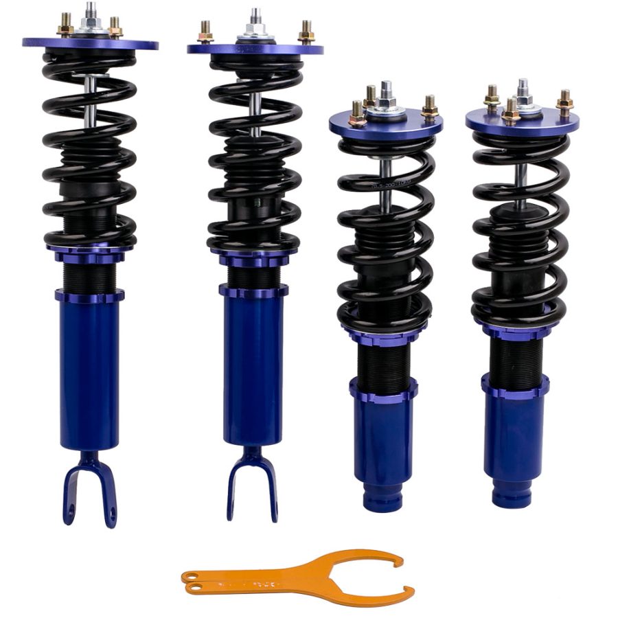 Compatible for Honda Accord 1994-1997 compatible for Acura CL 97-99 Adj. Height Shock Strut Coilovers Blue
