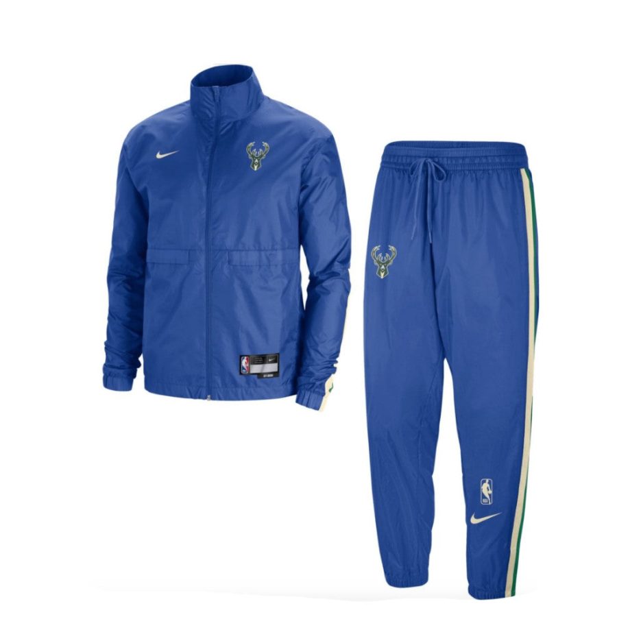 Complete Men's Tracksuit NBA City Edition Courtside Tracksuit Milbuc Game Royal/flat Opal/clover