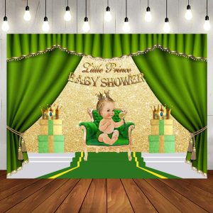 Curtain Crown Glitter Wall Gift Baby Shower Backdrop - Aperturee