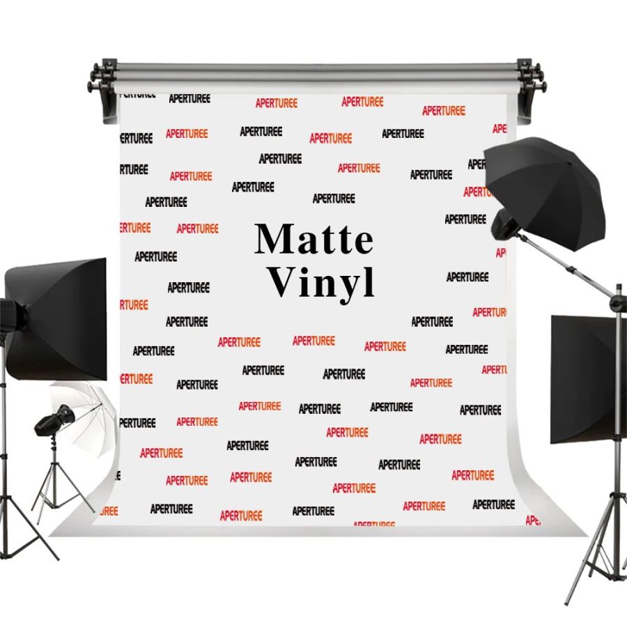 Custom Matte Vinyl Party Backdrops with Photo Text