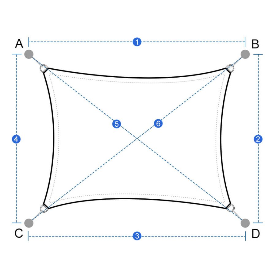 Custom Sun Shade Sail - Rectangle