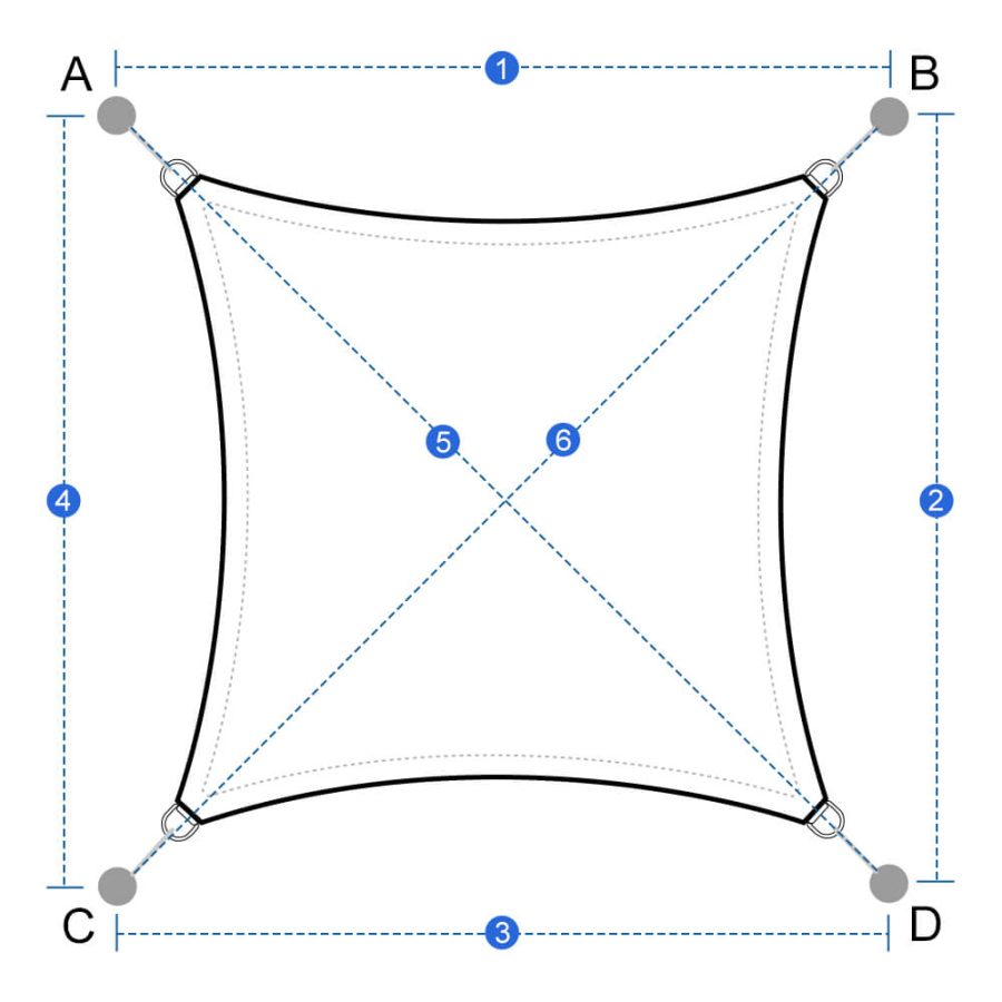 Custom Sun Shade Sail - Square