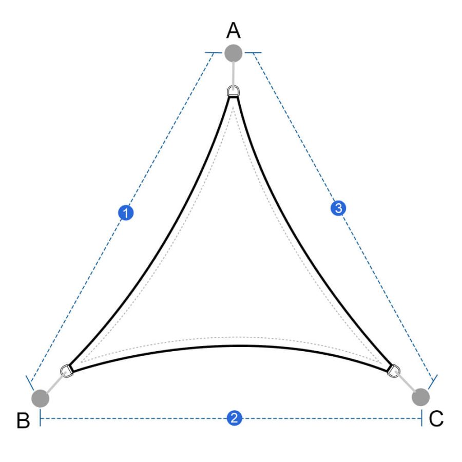 Custom Sun Shade Sail - Triangle