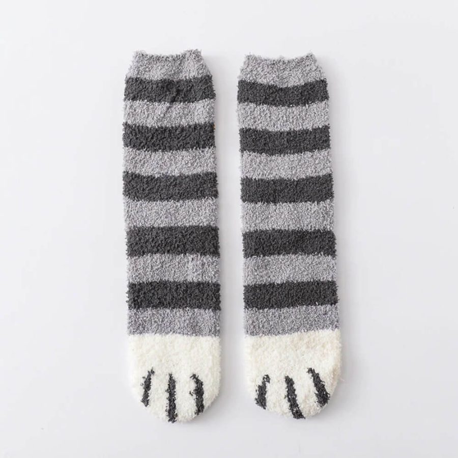 Cute Fuzzy Cat Claws Socks