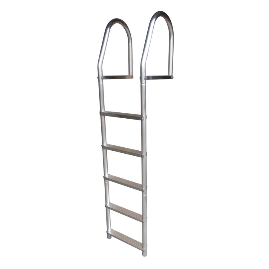 DOCK EDGE 2075-F FIXED ECO - WELD FREE ALUMINUM 5-STEP DOCK LADDER