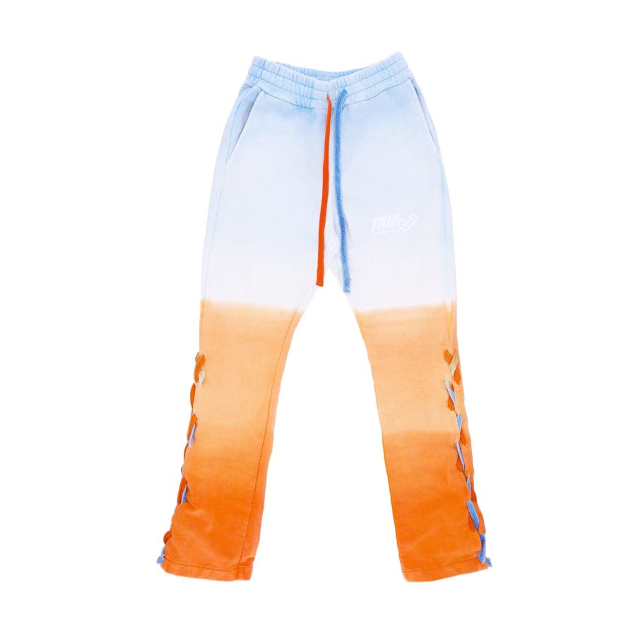 Degrade' Flare Pants X Triple J Men's Lightweight Tracksuit Pants Cyan/orange