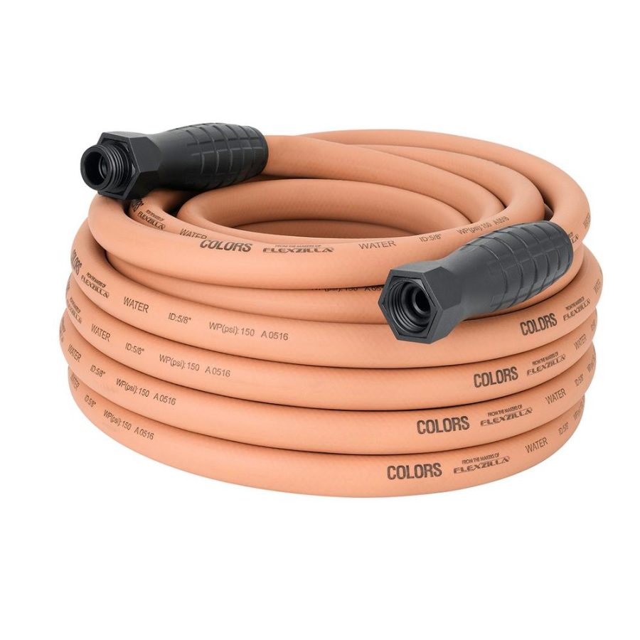 FLEXZILLA HFZC550TCS Colors SwivelGrip Garden Hose 5/8in x 50ft 3/4in 11 1/2 GHT Fittings Red Clay