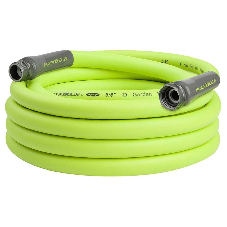 FLEXZILLA HFZG525YW Garden Hose 5/8in x 25ft 3/4in 11 1/2 GHT Fittings