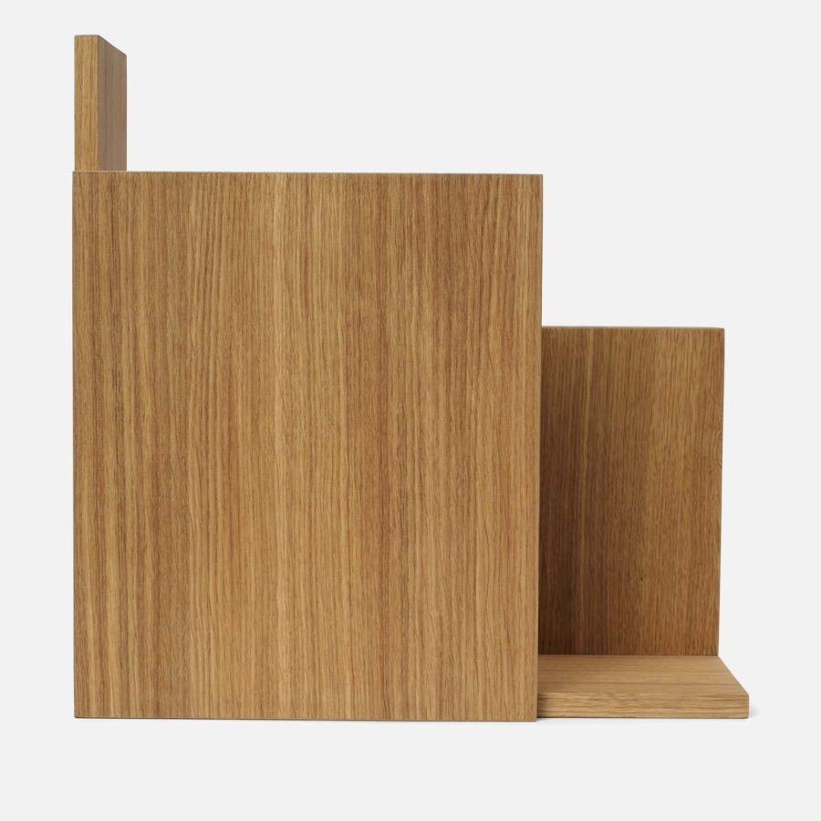 Ferm Living Stagger Shelf - Square - Oiled Oak