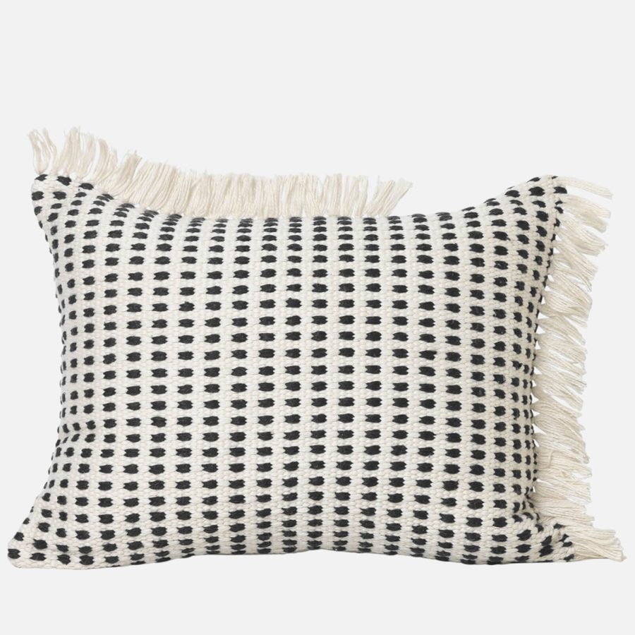 Ferm Living Way Outdoor 70cm x 50cm Cushion - White/Black