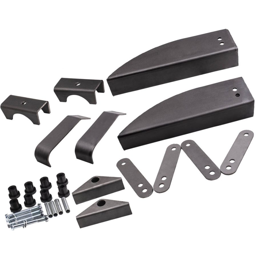 For 1955-57 compatible for Chevrolet Belair 150 Quality Rear Leaf Spring Relocation Pocket kit