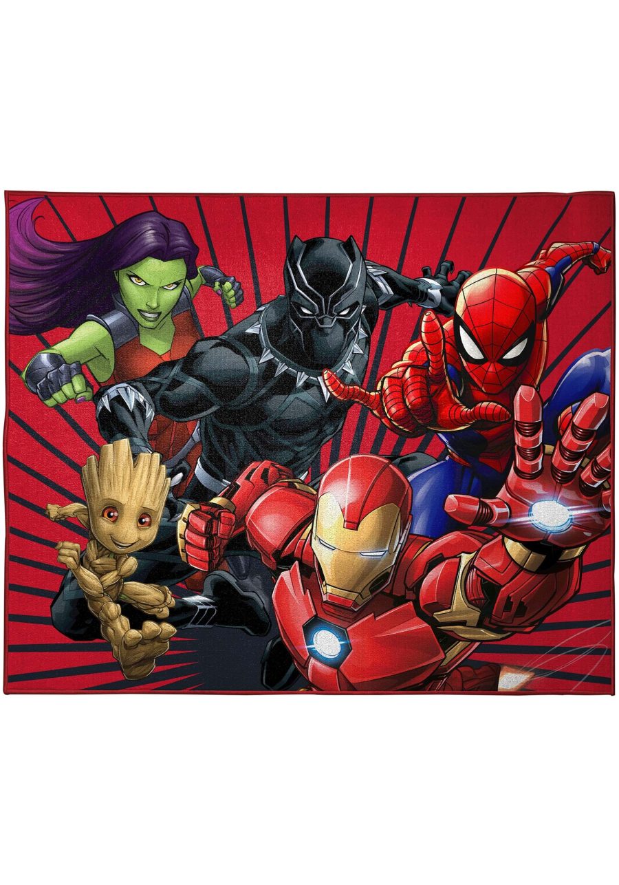 Full Assault Marvel Avengers Kids Room Rug