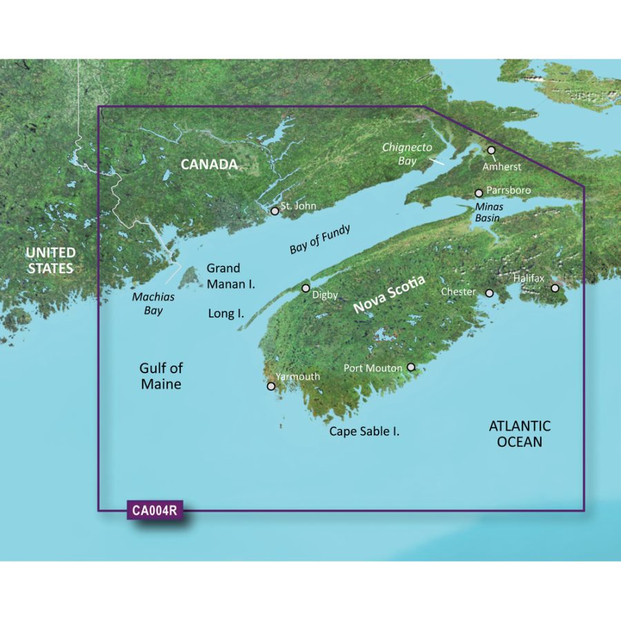 GARMIN 010-C0690-00 BLUECHART G2 VISION HD - VCA004R - BAY OF FUNDY - MICROSD;/SD