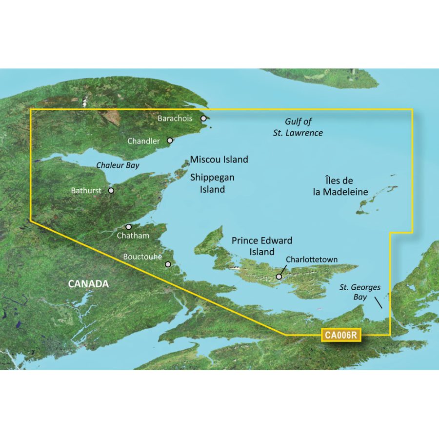 GARMIN 010-C0692-00 BLUECHART G2 VISION HD - VCA006R - P.E.I. TO CHALEUR BAY - SD CARD