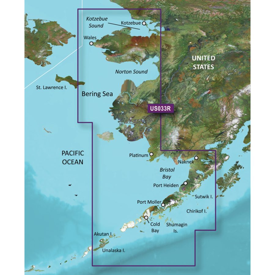 GARMIN 010-C0734-00 BLUECHART G2 VISION HD - VUS033R - BRISTOL BAY - KOTZEBUE SND. - MICROSD/SD