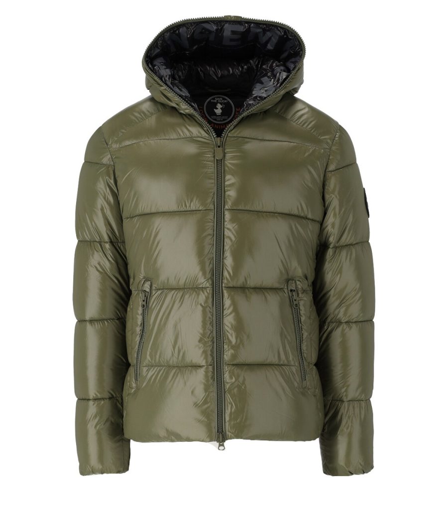 GREEN EDGARD HOODED DOWN JACKET SAVE THE DUCK