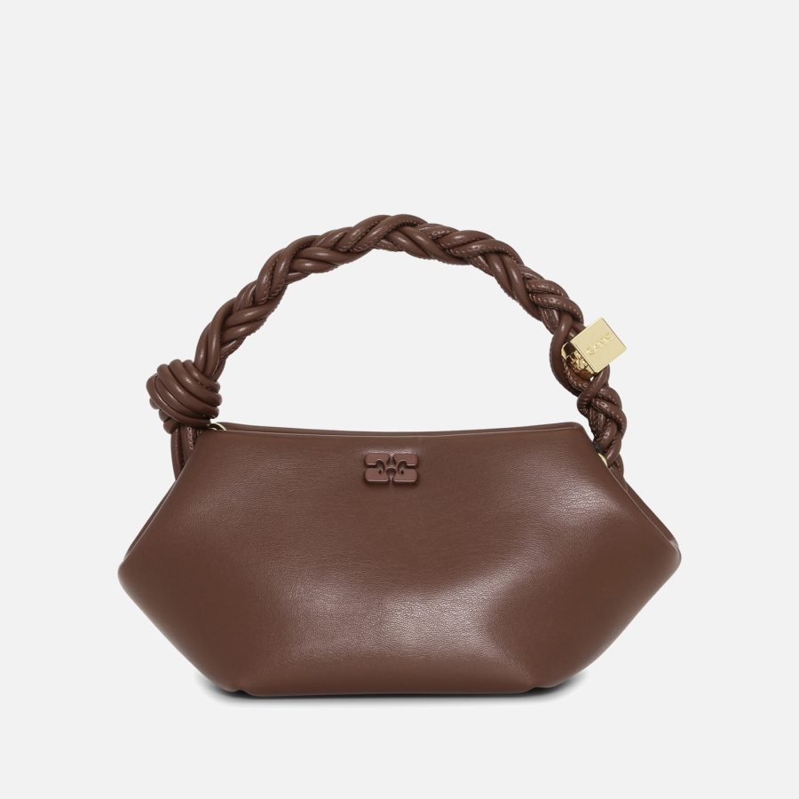 Ganni Mini Bou Recycled Leather and Faux Leather Bag