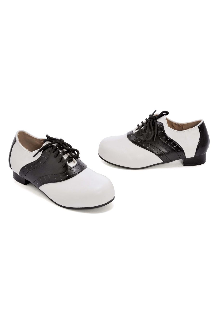 Girl's Black and White Saddle Shoes