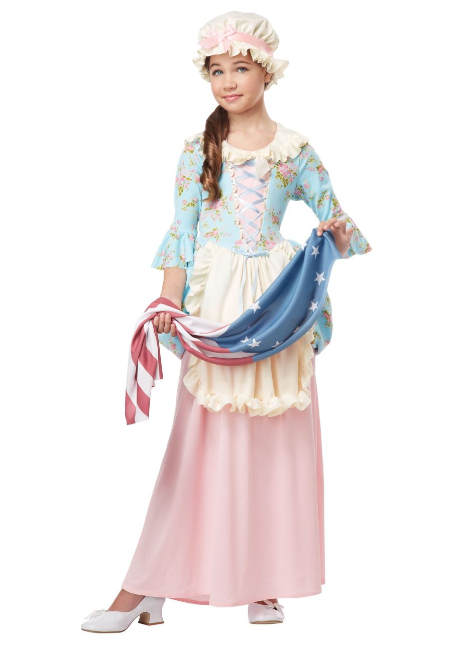 Girl's Colonial Lady Costume Dress