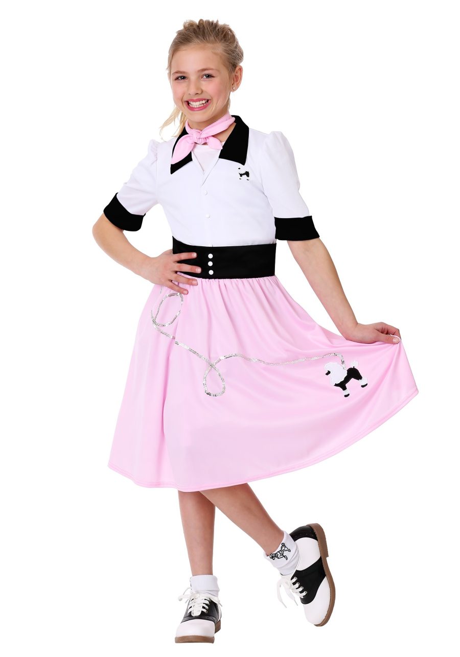 Girl's Sock Hop Sweetheart Costume