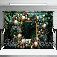 Greenery Balloon Picture Frame Christmas Backdrop - Aperturee