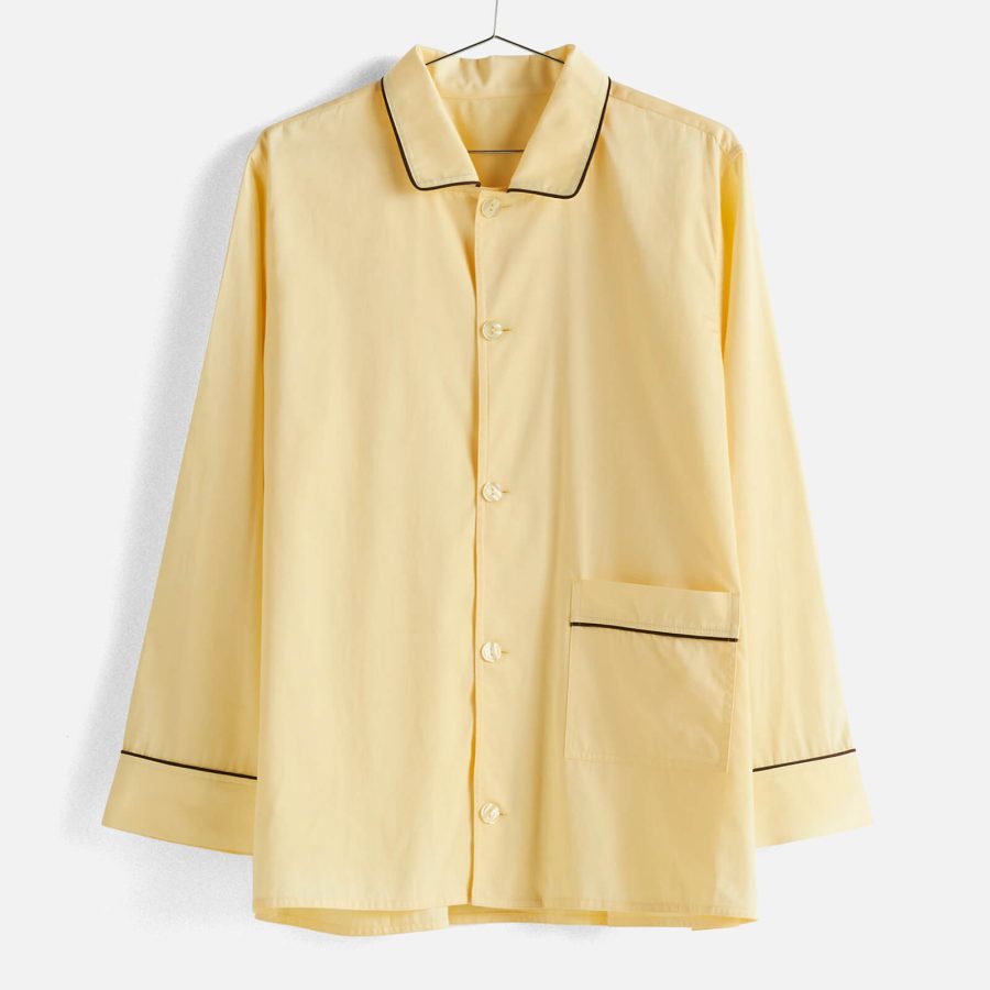 HAY Outline Pyjama Long Sleeve Shirt - Soft Yellow - Medium/Large