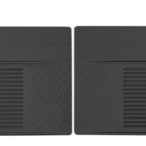 HUSKY LINERS 52011 Heavy Duty 2nd Or 3rd Seat Floor Mats | 2010 - 2014 Buick Enclave/Chevrolet Traverse, 1994 - 2001 Dodge Ram 1500/2500/3500, and more , Black | Large