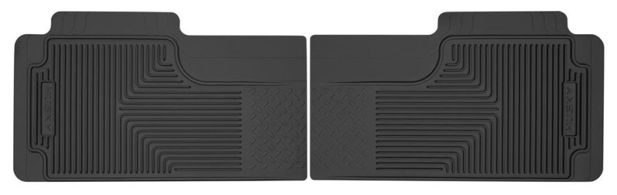 HUSKY LINERS 52011 Heavy Duty 2nd Or 3rd Seat Floor Mats | 2010 - 2014 Buick Enclave/Chevrolet Traverse, 1994 - 2001 Dodge Ram 1500/2500/3500, and more , Black | Large