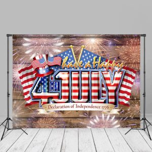 Happy July Declaration Of Independence Backdrop - Aperturee