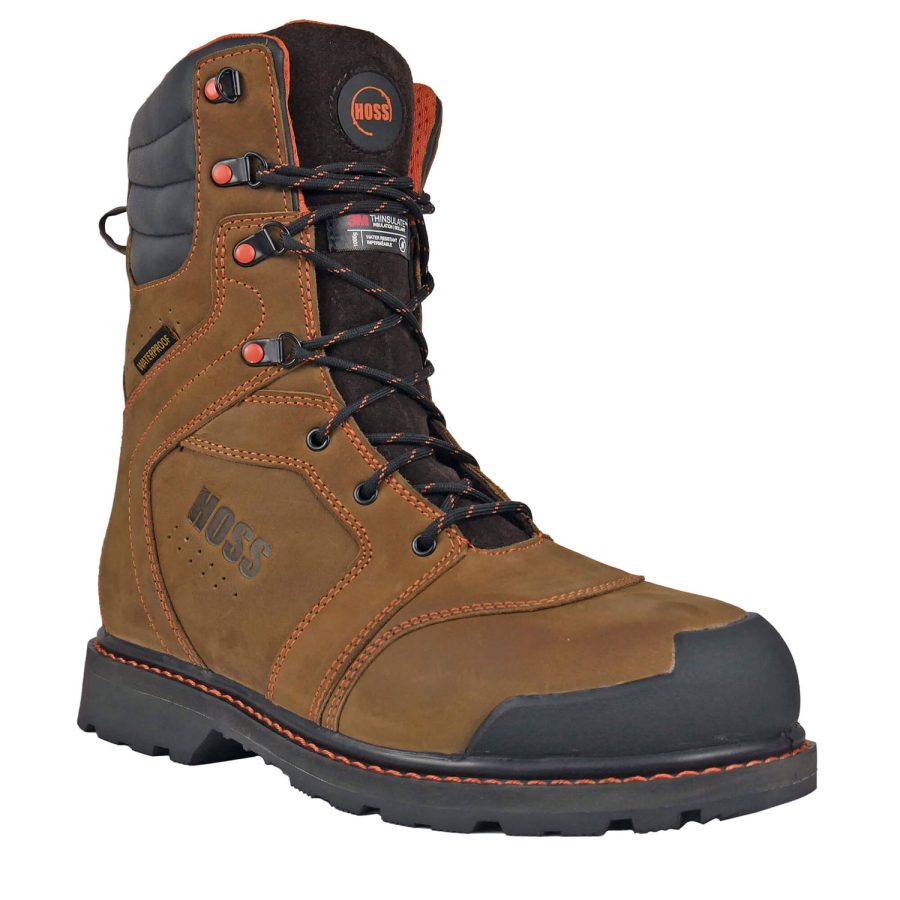 Hoss Boots 80264 Clash Men's 9" Waterproof Composite Toe Insulated Work Boot - Extra Depth - Extra Wide