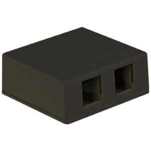 ICC SURFACE-2BK IC107SB2BK SURFACE BOX 2PT BLACK