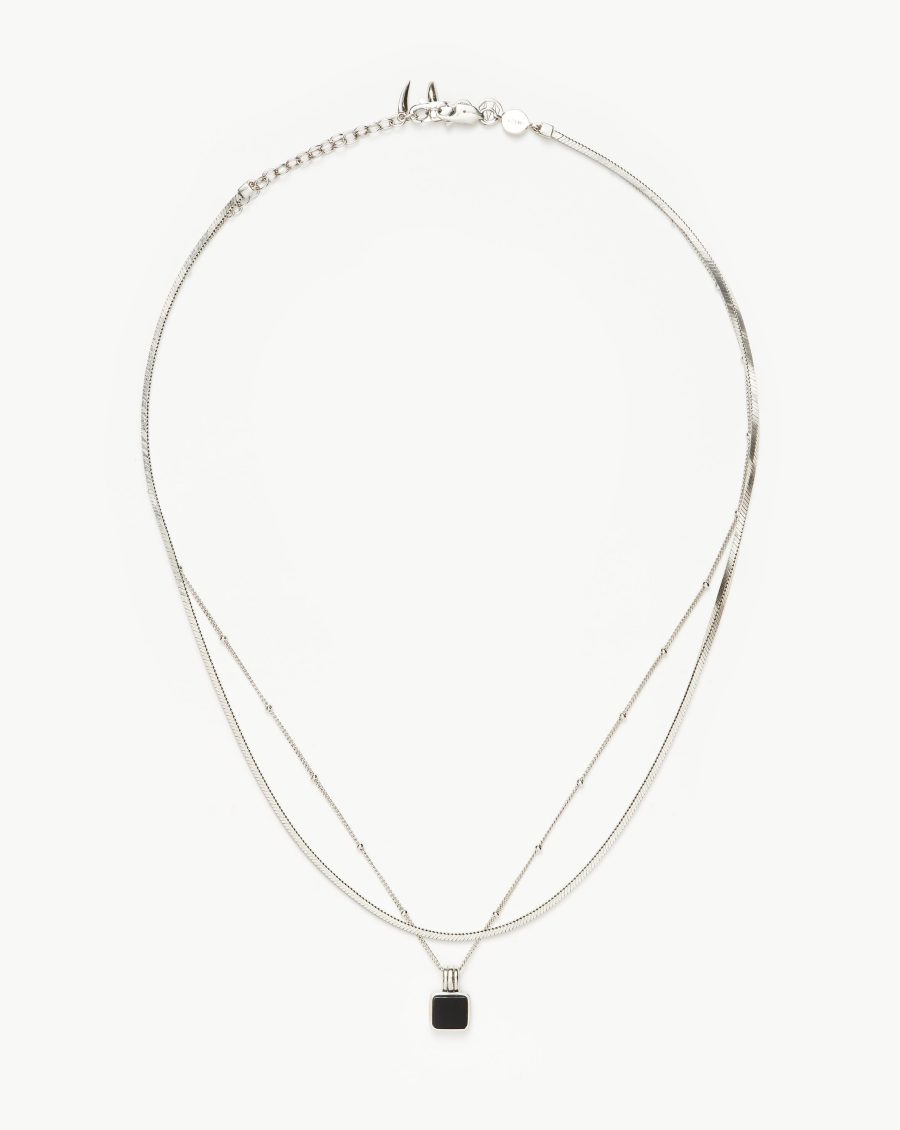 Iconic Lucy Williams Black Onyx Necklace Set