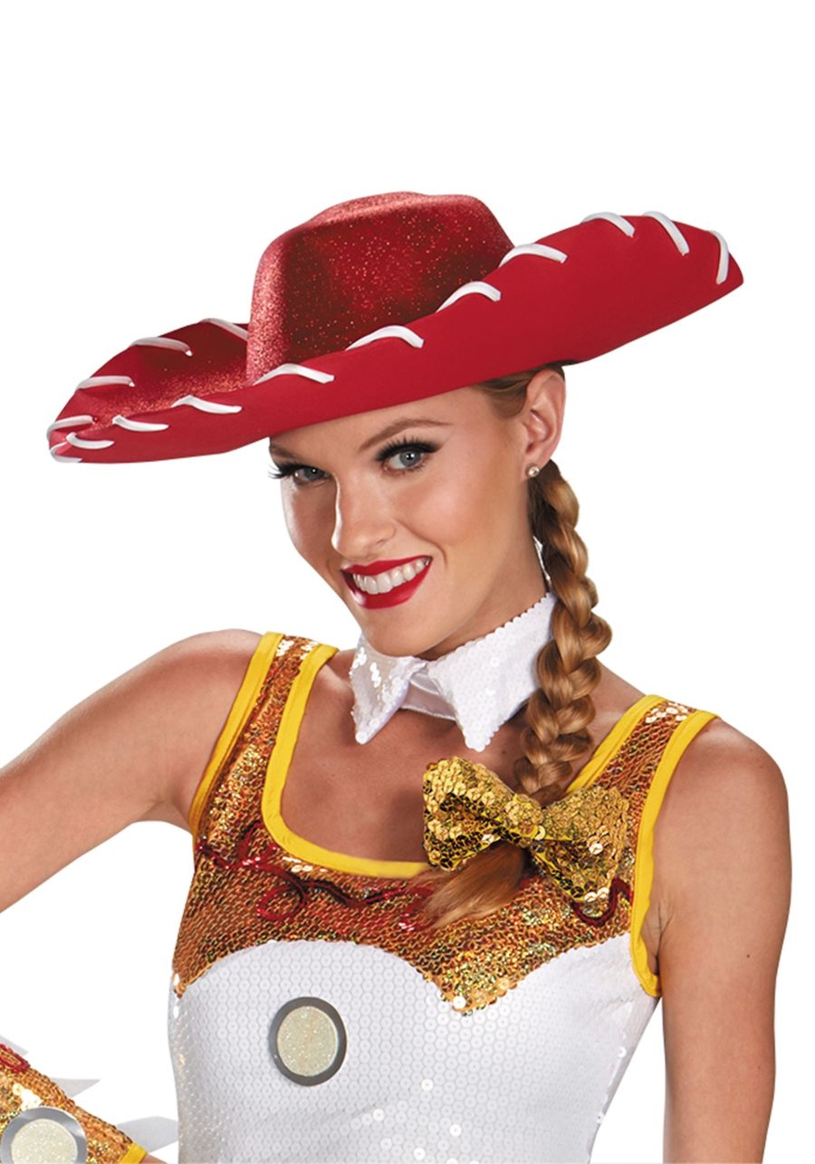 Jessie Glam Costume Hat and Bow Set for Women