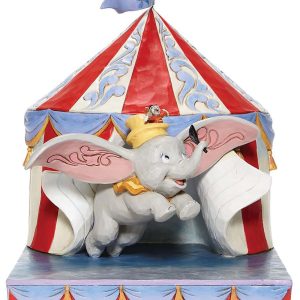 Jim Shore Disney's Dumbo Flying Out of Tent Scene Diorama