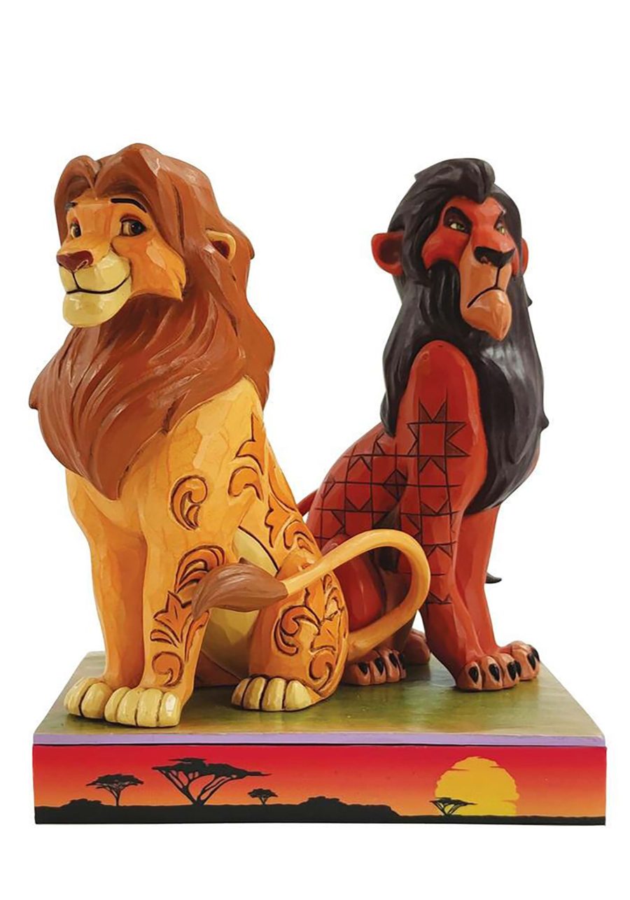 Jim Shore Simba and Scar Statue