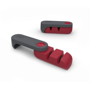 Joseph Joseph Rota Knife Sharpener - Dark Grey/Red