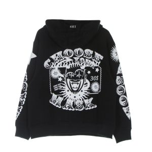 Lightweight Hooded Sweatshirt for Men Choose Your Mask Hoodie Black