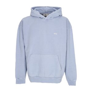 Lightweight Hooded Sweatshirt for Men Lowercase Pigment Hoodie Fleece Pigment Hydrangea