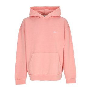 Lightweight Hooded Sweatshirt for Men Lowercase Pigment Hoodie Fleece Pigment Shell Pink