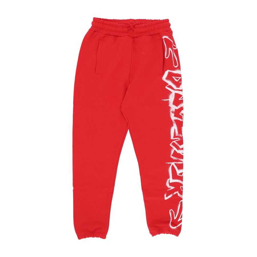 Lightweight Tracksuit Pants for Men Side Logo Pant Red/st White