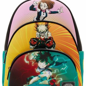 Loungefly My Hero Academia Triple Pocket Mini Backpack