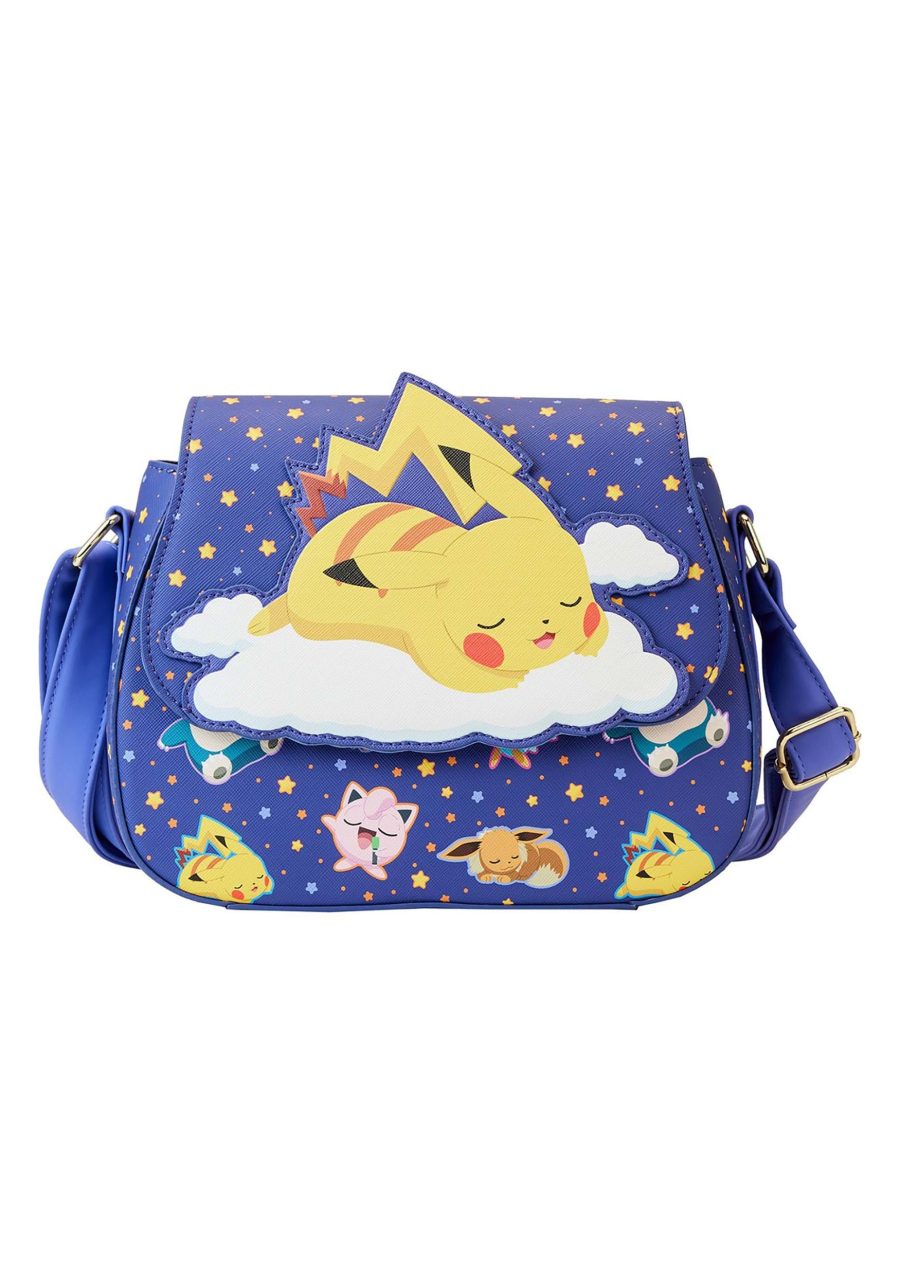 Loungefly Pok??mon Sleeping Pikachu and Friends Crossbody Bag